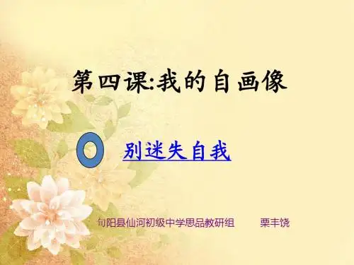 2,陕教版七年级思想品德第四课《我的自画像》第一讲