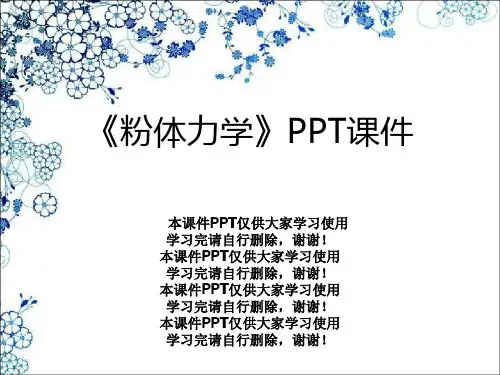 《粉体力学》PPT课件