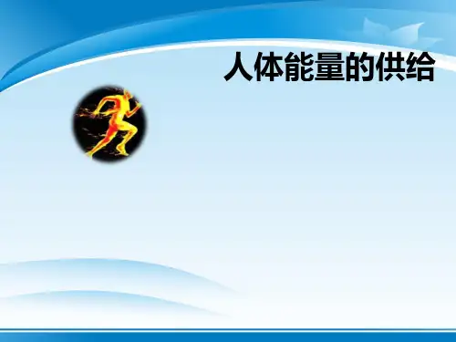 《人体能量的供给》PPT