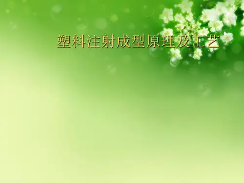 塑料注射成型原理及工艺优秀课件