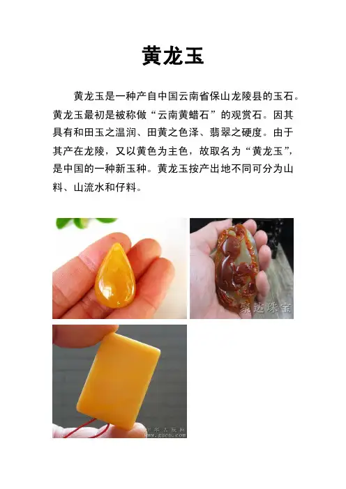 中国.黄龙玉.权威市场分析