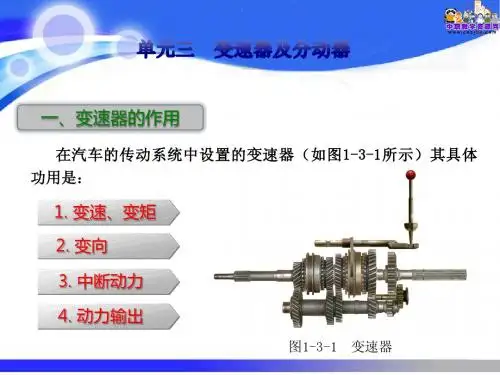 2015汽车底盘构造与维修(劳动版)课件：变速器和分动器20141234211168156