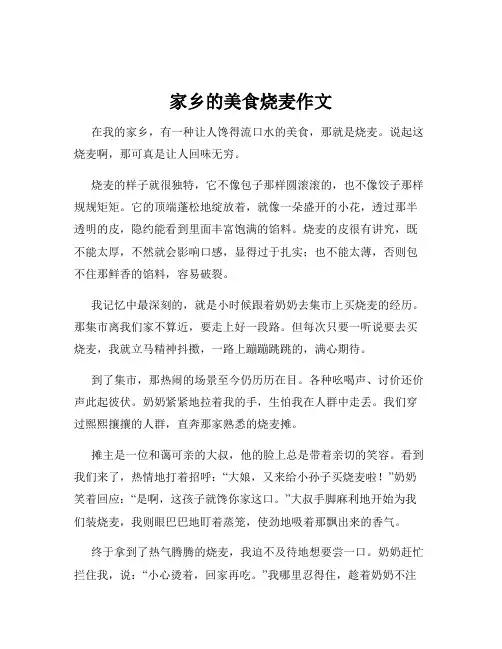 家乡的美食烧麦作文