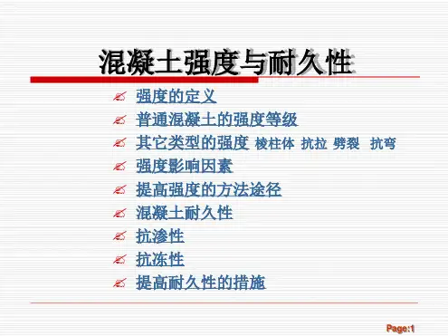 混凝土强度与耐久性3