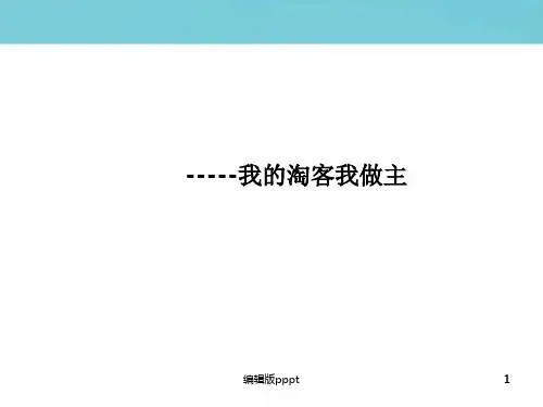 第四章淘宝客PPT课件
