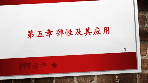 第五章-弹性及其应用  ppt课件