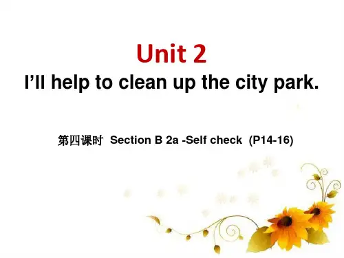 《I'll help to clean up the city parks》PPT课件14