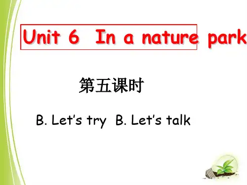 人教版(PEP)五年级上册Unit6InanatureparkPBLet’stalk课件