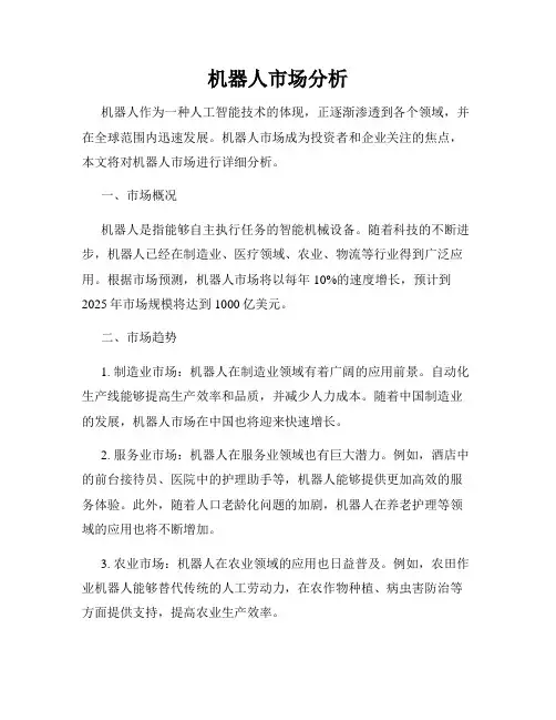 机器人市场分析