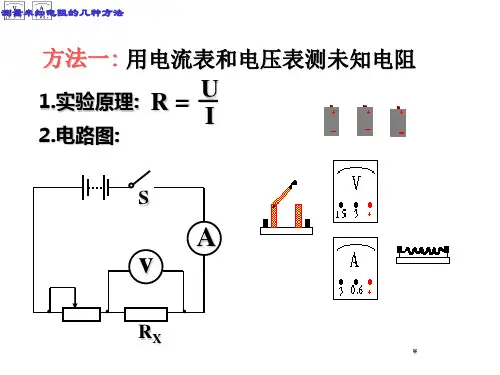 测量未知电阻的几种方法ppt 人教版