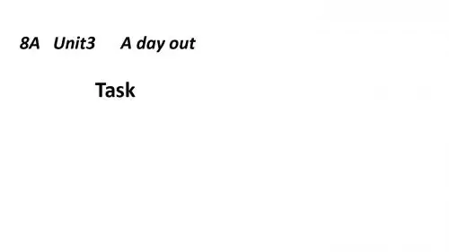 八年级英语上册(牛津译林版) Unit3 Task公开课课件