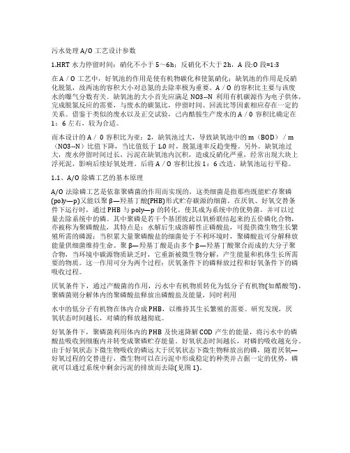 AO工艺设计参数
