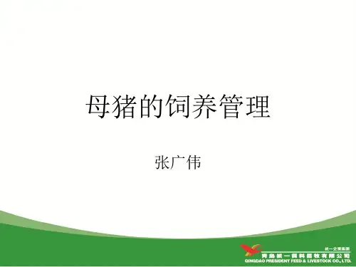 母猪的饲养管理.ppt