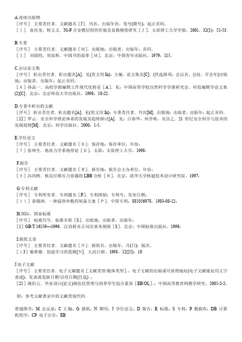 GB7714-87著录格式