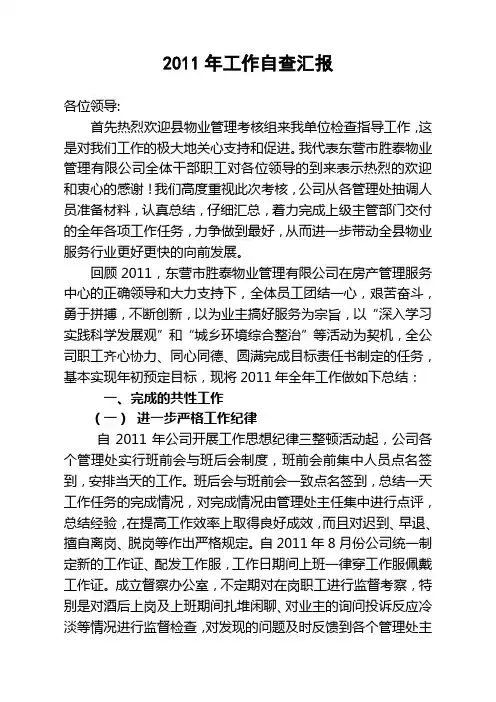2011年工作总结汇报新3