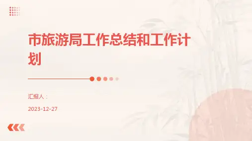 市旅游局工作总结和工作计划