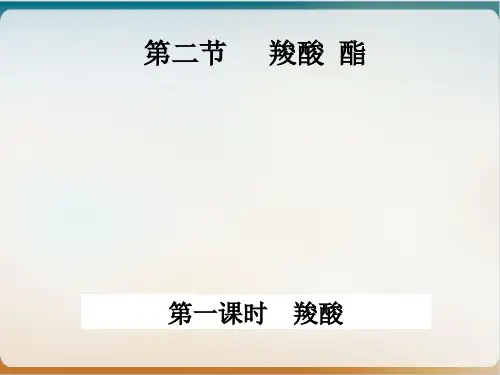 人教版高二化学选修五羧酸酯(荐)