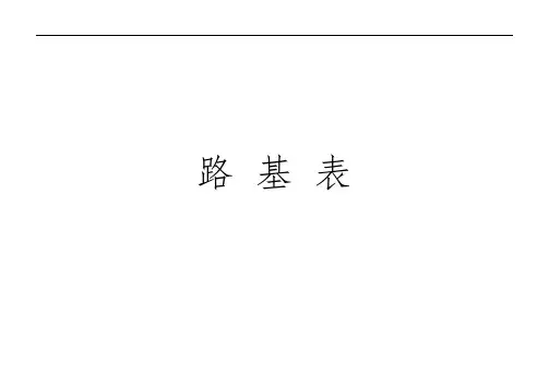 高速公路路基工程施工表格模板