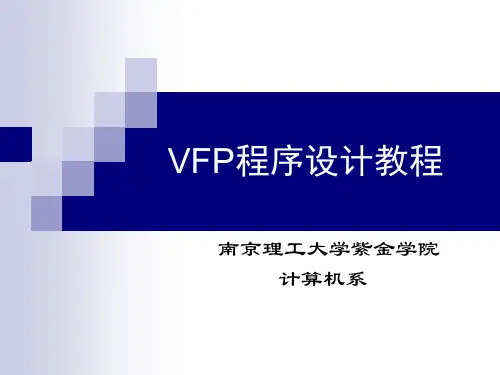 chap02 VFP语言基础