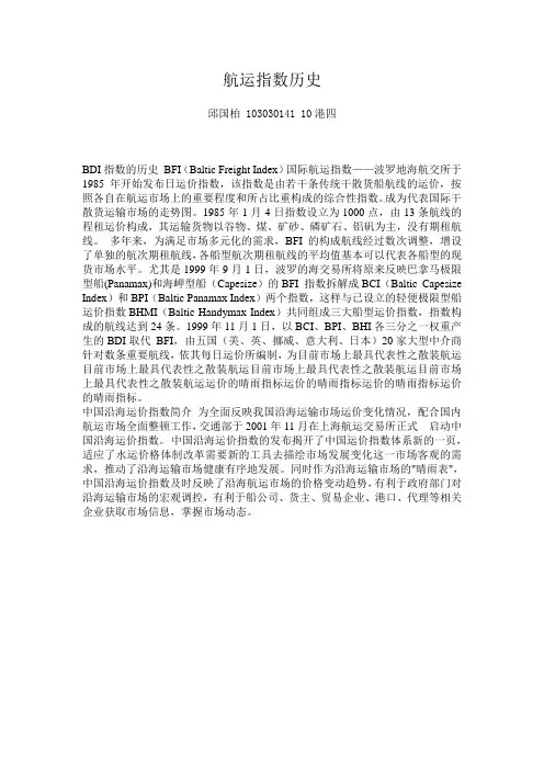 波罗的海航运指数