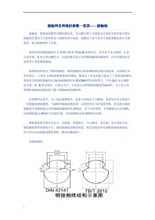 接触线型号