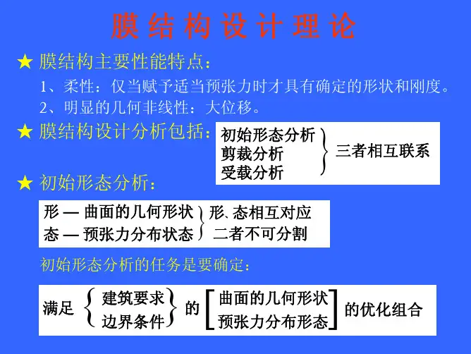 膜结构设计理论