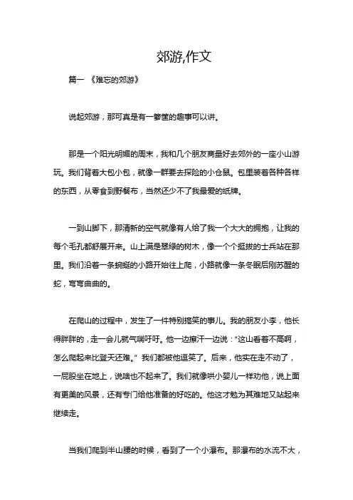 郊游,作文