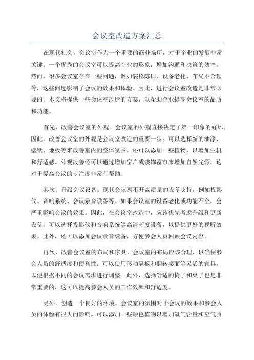 会议室改造方案汇总