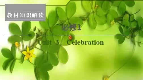 高考英语一轮复习 unit 3 celebration课件_00001