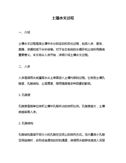 土壤水文过程