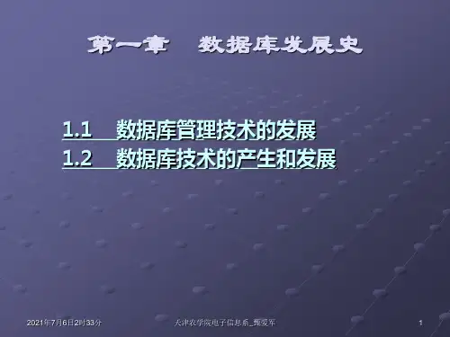 数据库发展史