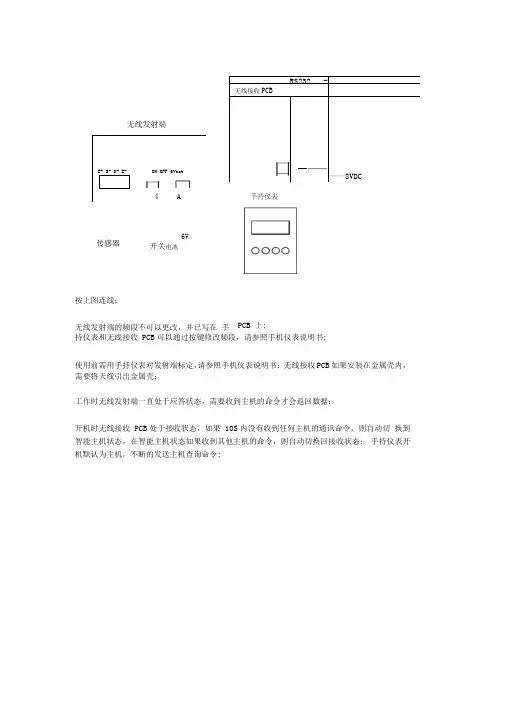 无线发射器接收器使用说明