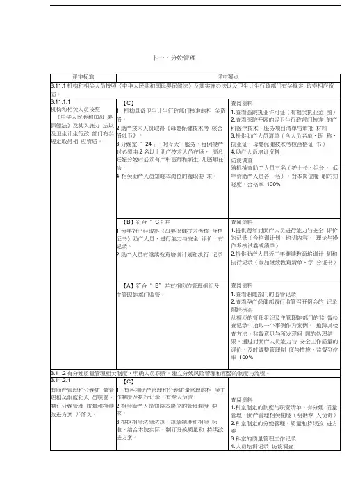最新分娩管理与促进自然分娩
