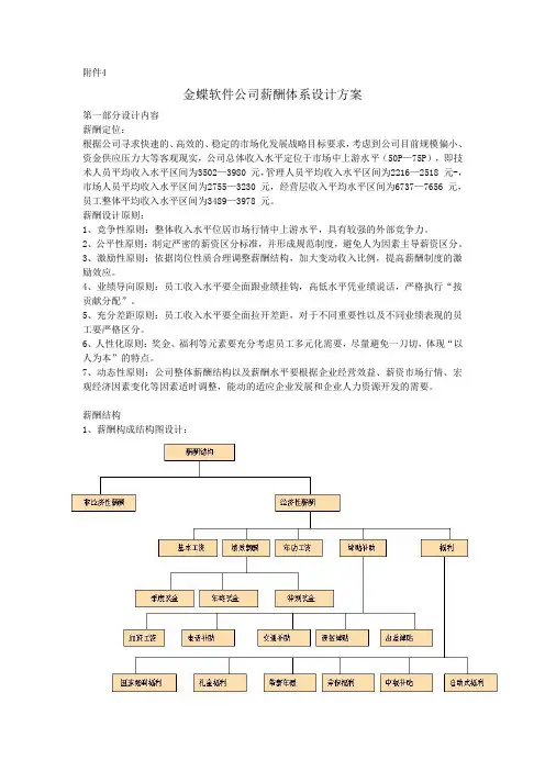 金蝶软件的薪酬体系1
