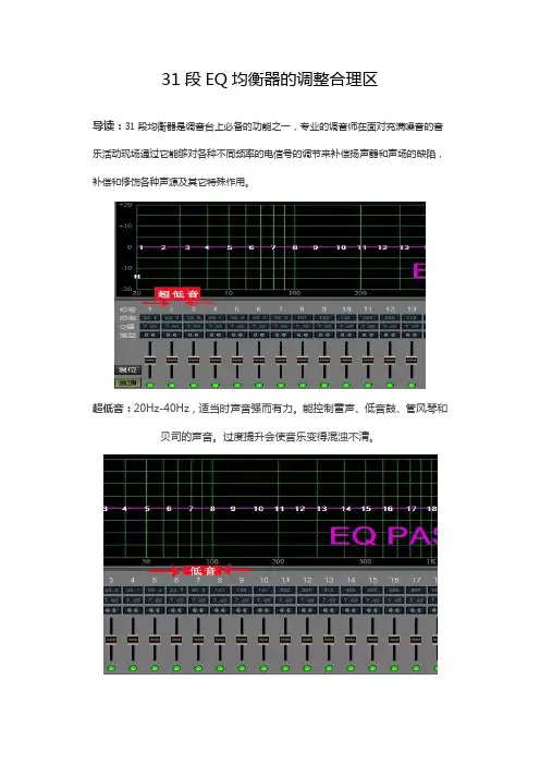 31段EQ均衡器的调整合理区