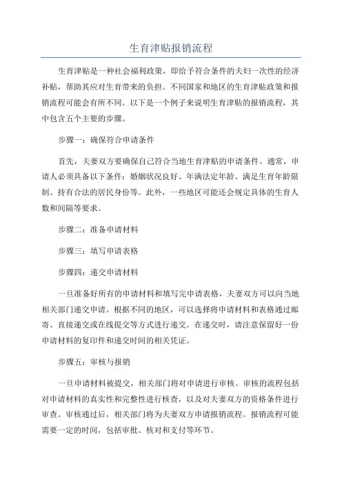 生育津贴报销流程