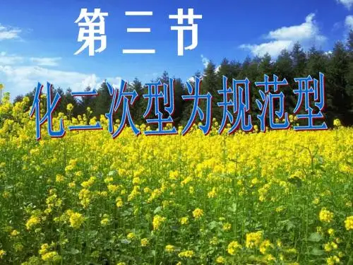 线性代数 第3节 化二次型为规范形