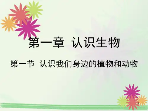 第一节 认识我们身边的动物和植物PPT课件