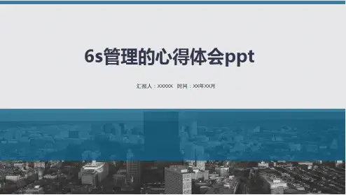 6s管理的心得体会ppt