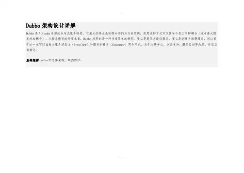 Dubbo架构设计详解
