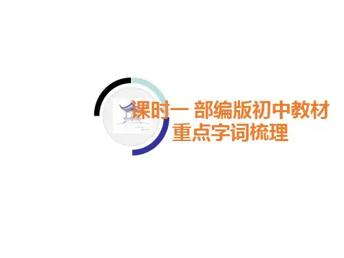 部编版中考复习重点字词梳理(分册全)