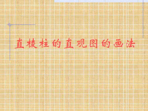 5.直棱柱的直观图的画法名师课件