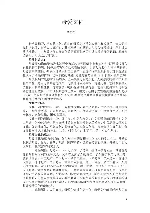 母爱文化