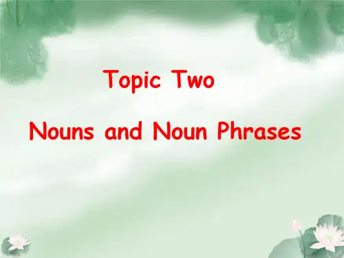 Gr02 Nouns and NPs
