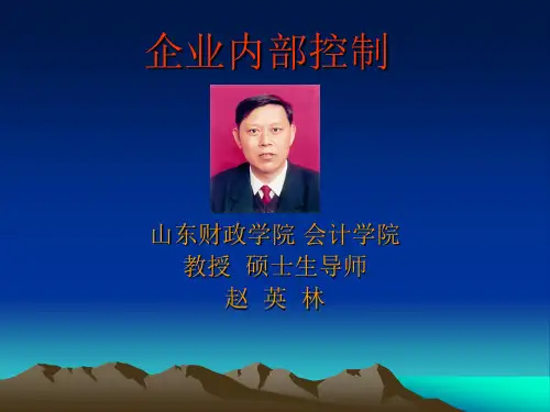企业内部控制PPT课件讲义