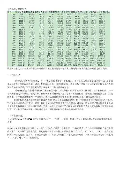 对应分析