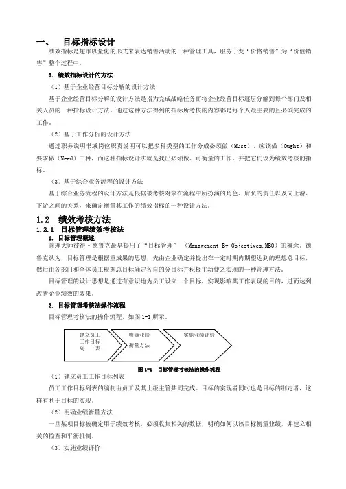 超市目标管理与绩效考核管理方案