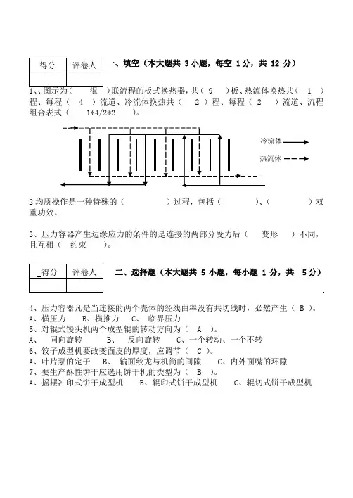 考研专业课自测试题及答案现代汉语Word版