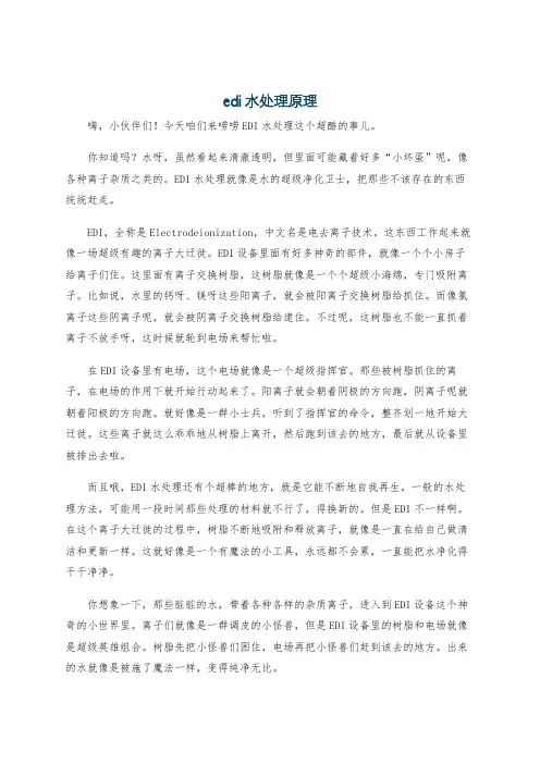 edi水处理原理