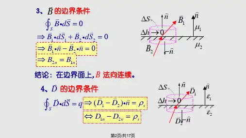时变电磁场边界条件